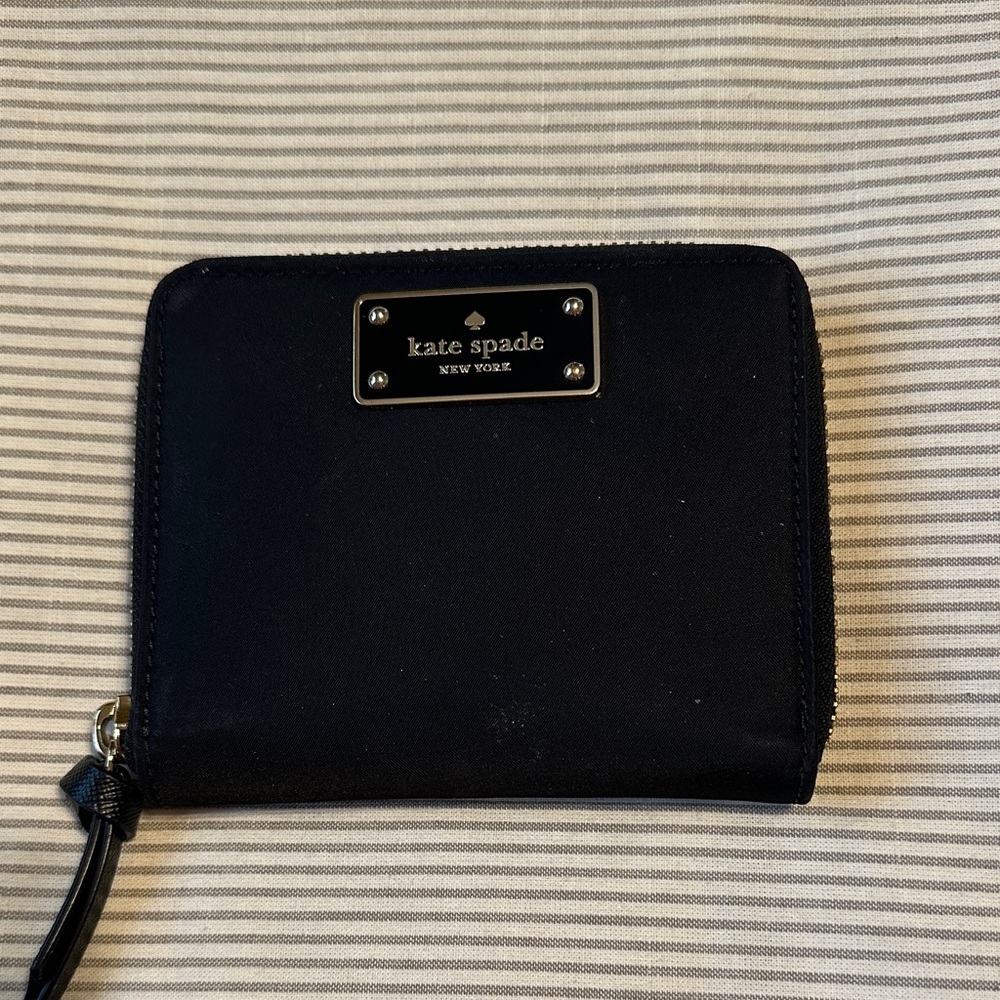 Kate Spade Black Zip-Around Wallet